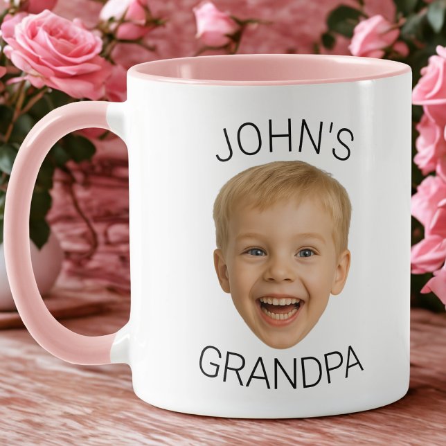 Taza para abuelo con foto de bebé personalizada (Subido por el creador)