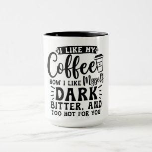Taza para amantes del café audaz y apasionado