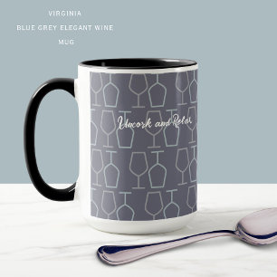 Taza para amantes del vino de Virginia   Descorcha