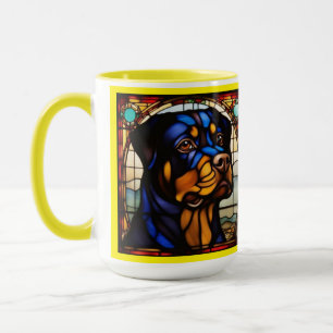 Taza para beber de Rottweiler lindo