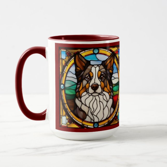Taza para beber pastor australiano lindo (Izquierda)