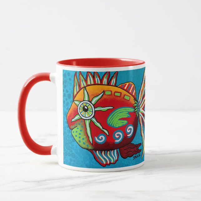 Taza para bebida de 11 oz "Fuego" (Izquierda)