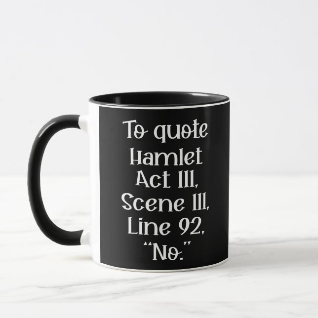 Taza Para citar Hamlet (Izquierda)
