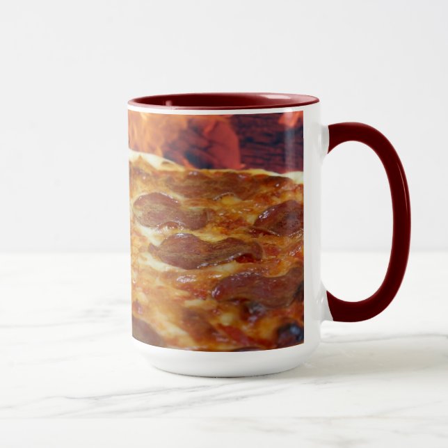 Taza para combo de Pizza de Pepperoni de 15 oz (Derecha)