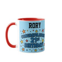 Taza para cumpleaños 21