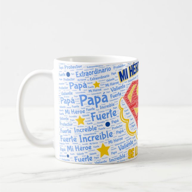 Taza para Día del Padre - "Mi heroe" (Izquierda)