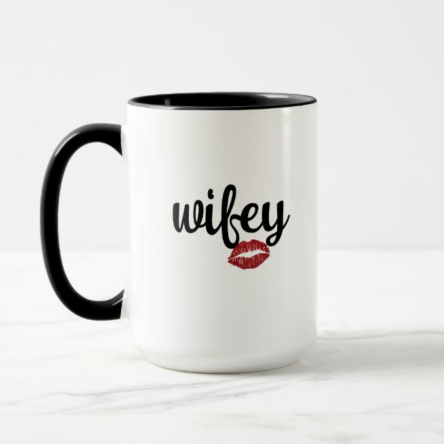 Taza para esposa - Taza de café personalizada para (Izquierda)