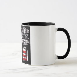 Taza para fanático del crimen real