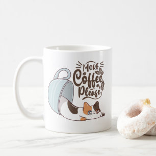 Taza para gato de Más café por favor Kit para am