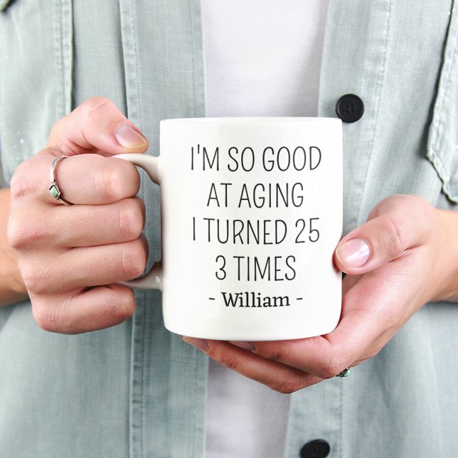 Taza para la fiesta de cumpleaños número 75 para m (Subido por el creador)