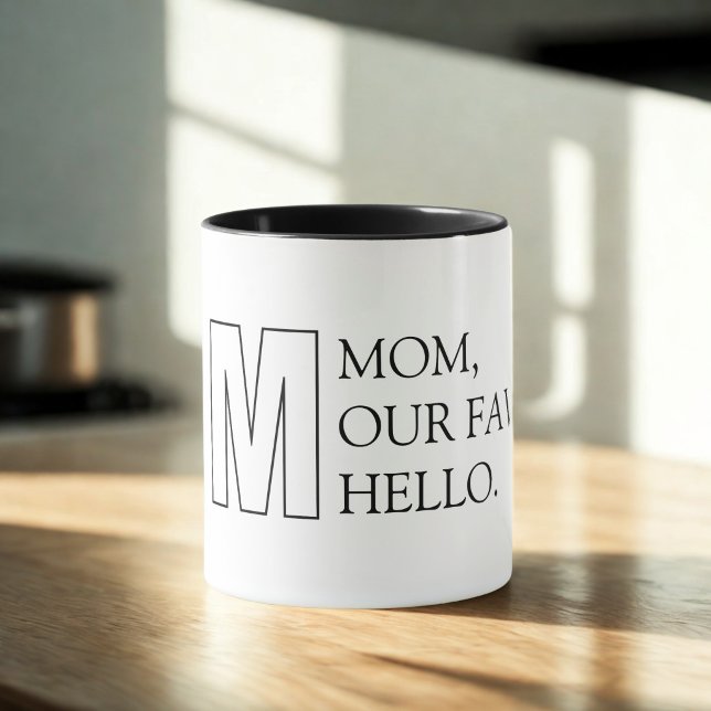 Taza para la Madre de Tipografía Simple (Subido por el creador)