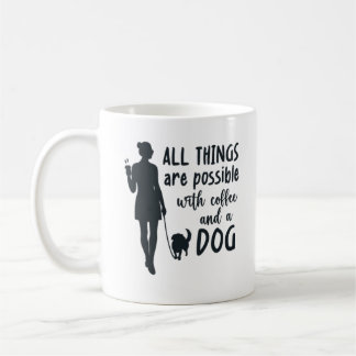 taza para los amantes del perro y del café, para l