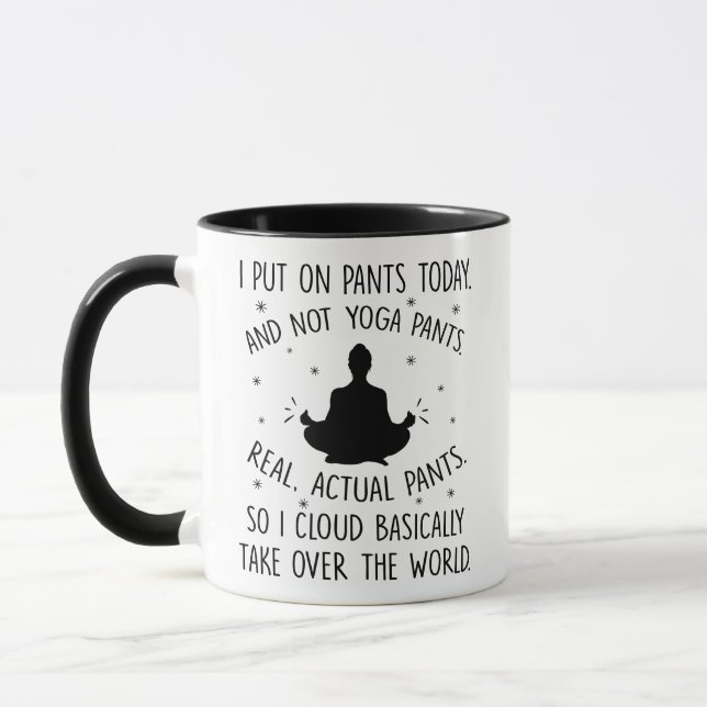 Taza Para los amantes del yoga, Yoga divertido, regalo  (Izquierda)