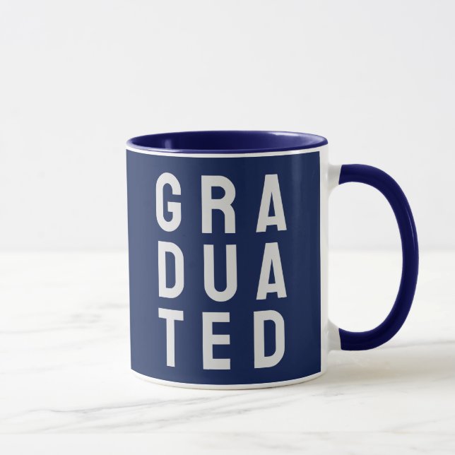 Taza Para los recién graduados. Un tazón de café gradua (Derecha)