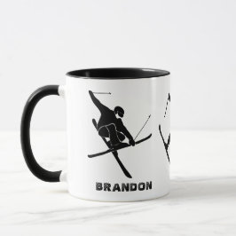 Taza Para los trucos de esquí personalizados