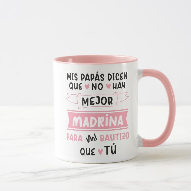 Taza para Madrina de Bautizo 11 oz (Derecha)