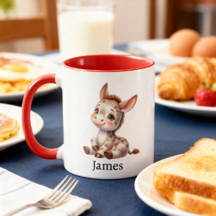 Taza para niños con diseño de adorable animalito