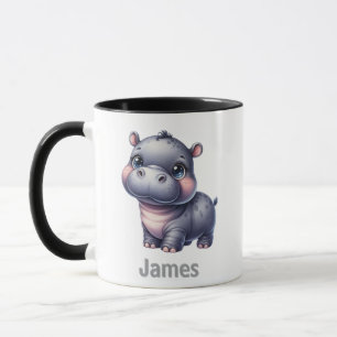 Taza para niños personalizada con diseño de animal