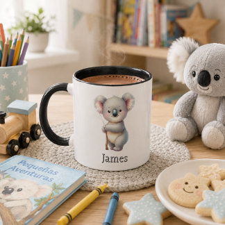 Taza para niños personalizada con diseño de animal