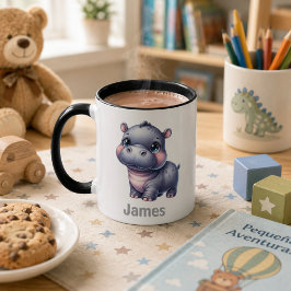 Taza para niños personalizada con diseño de animal