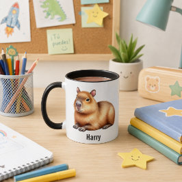 Taza para niños personalizada con diseño de animal