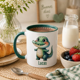 Taza para niños personalizada con diseño de animal