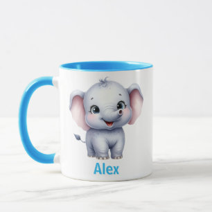 Taza para niños personalizada con diseño de animal