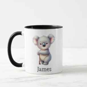 Taza para niños personalizada con diseño de animal
