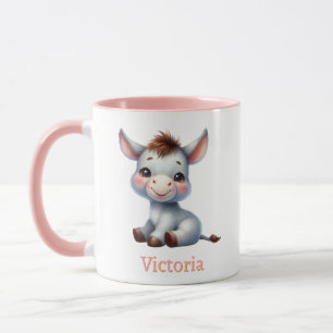 Taza para niños personalizada con diseño de animal