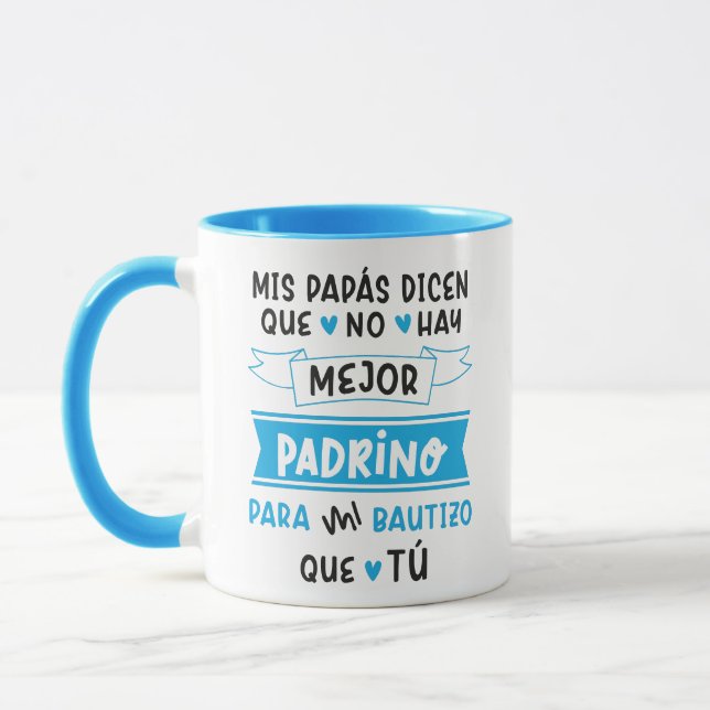 Taza para Padrino de Bautizo 11oz (Izquierda)
