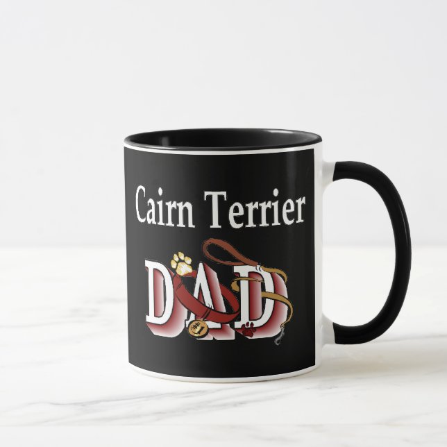 Taza para papá de Cairn Terrier (Derecha)
