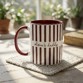 Taza para papá: Taza de café con nombres de niños 