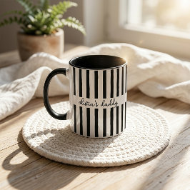 Taza para papá: taza de café con nombres de niños 