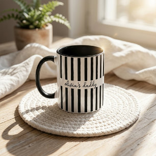 Taza para papá: taza de café con nombres de niños 