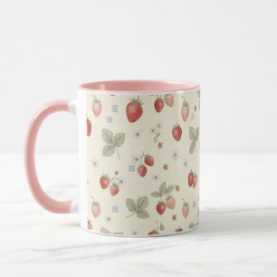 Taza para picnic de fresa