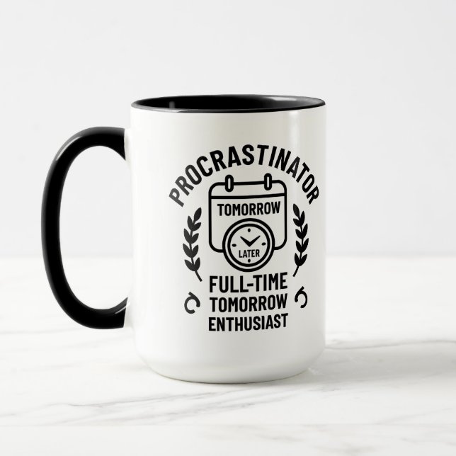 Taza para Procrastinador (Izquierda)