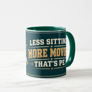 Taza para profesor de educación física Menos senta