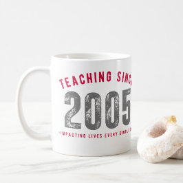 Taza para profesores Teaching since 2005