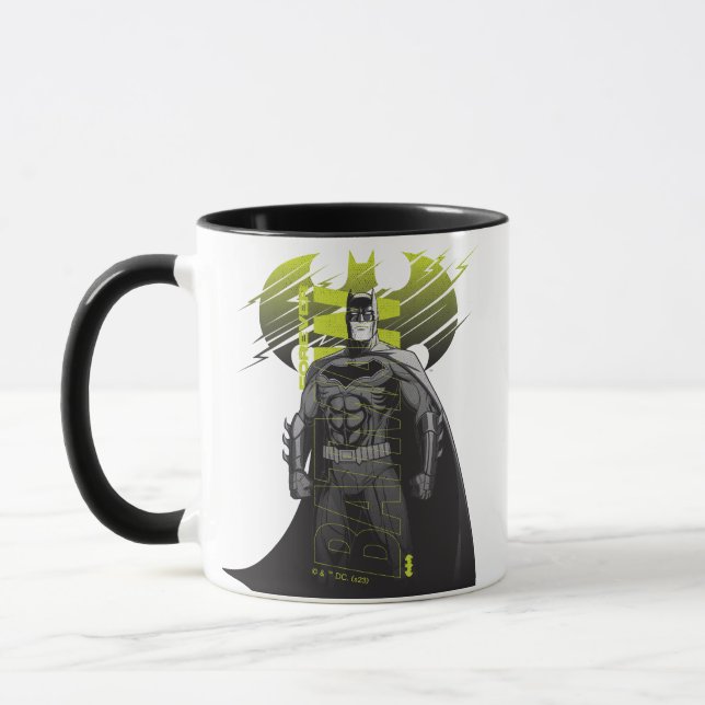Taza Para siempre arte de caracteres de Batman Power Up (Izquierda)