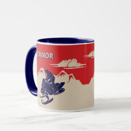 Taza Para Snowmobilers Snowmobile Gráfico personalizado