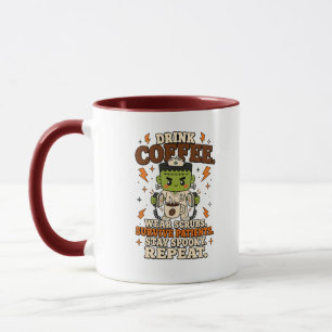 Taza para Sobrevivir a Pacientes Bebiendo Café Qué