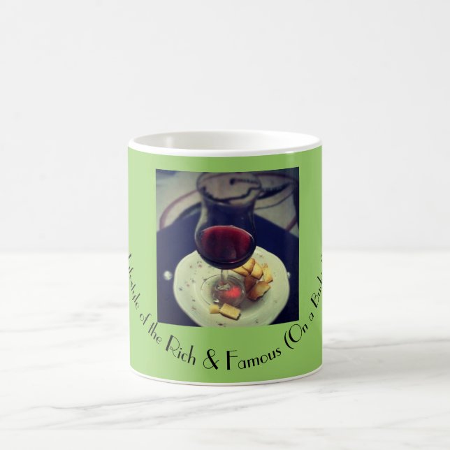 Taza para todo el VINO, QUESO, amantes de la forma (Centro)