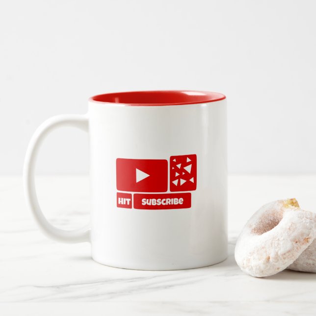 Taza para YouTube - la taza de YouTube (Con donut)