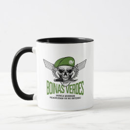Taza Paracaidista de cráneo verde de Beret