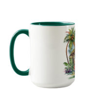 Paraíso tropical Watercolor Mug Hawái Edition
