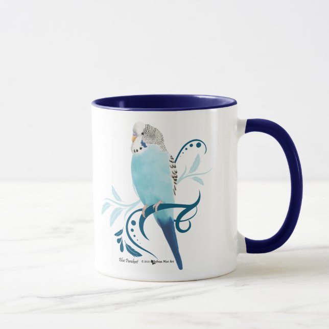 Taza Parakeet azul (Derecha)