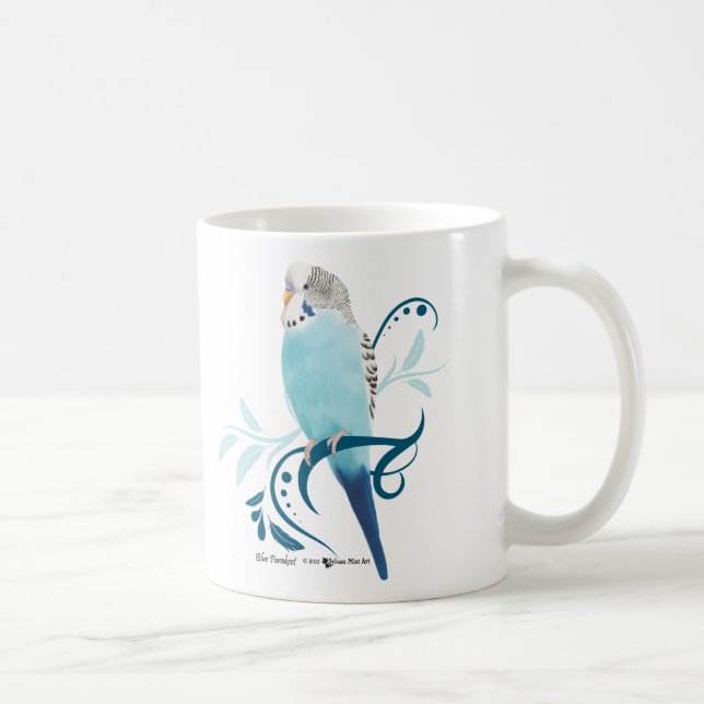 Taza Parakeet azul (Derecha)