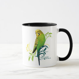 Taza Parakeet verde