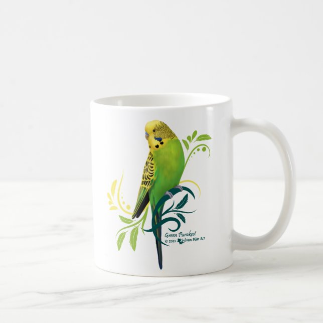 Taza Parakeet verde (Derecha)