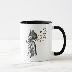 Taza Parasol de conejo y mariposa 2